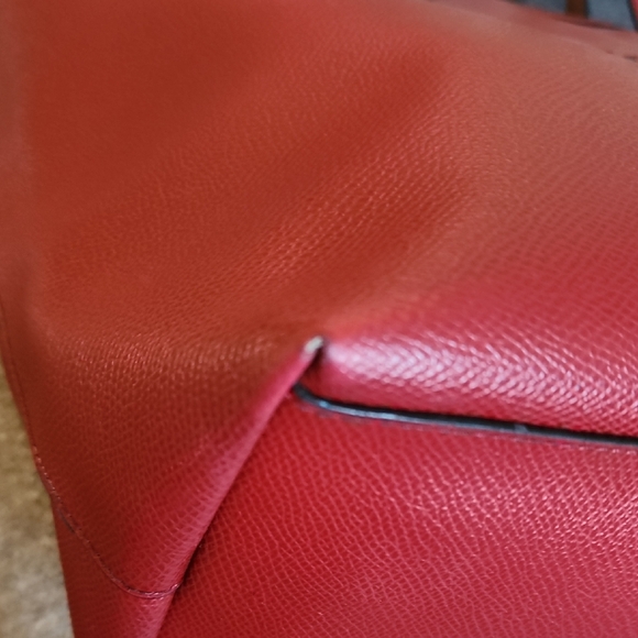 Coach Snoopy Peanuts Leather Tote Bag Red Limited Edition - Picture 9 of 16